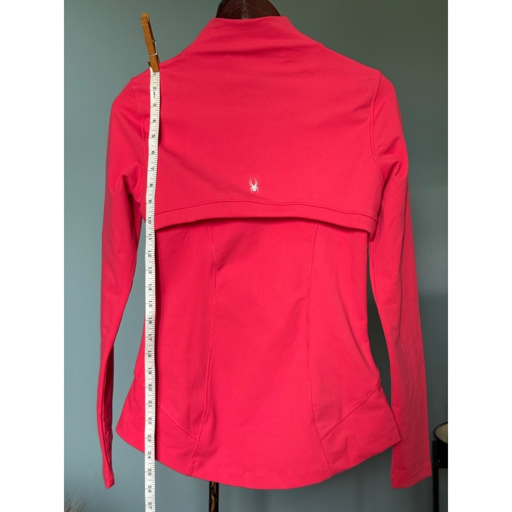 Spyder Active Women Hot Pink Full Zip Track Jacket Small Stretch SP8006U - Picture 5 of 10